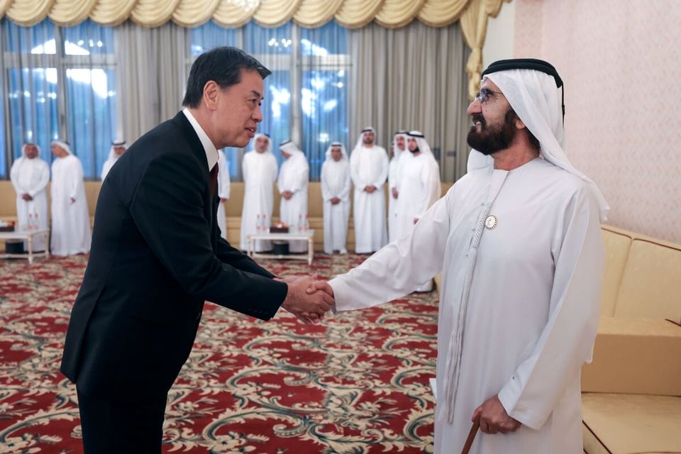 Sheikh Mohammed meets Nissan Motor CEO Makoto Uchida in Dubai