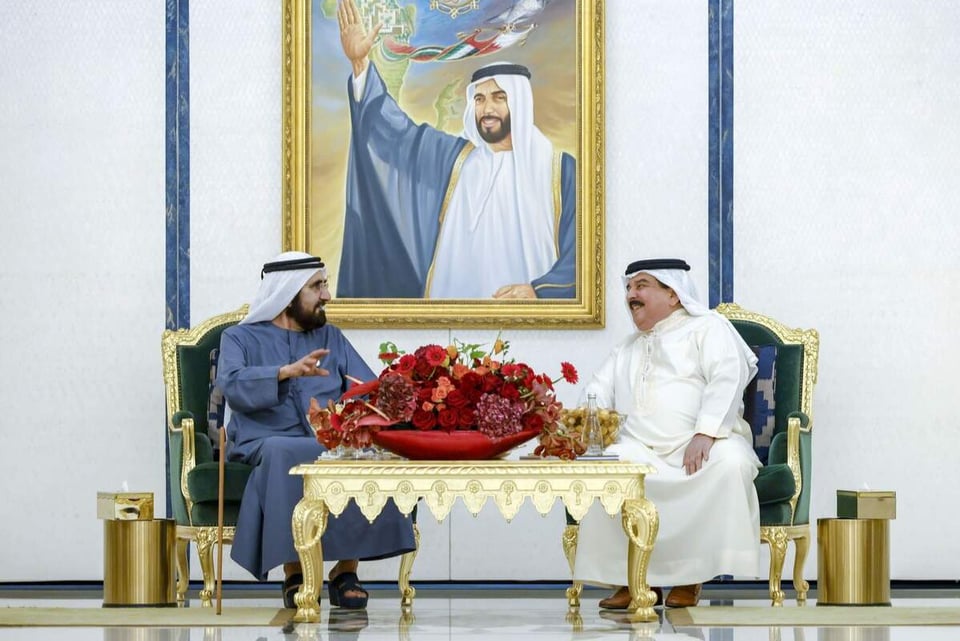 UAE’s Sheikh Mohammed bin Rashid, King of Bahrain discuss in Abu Dhabi strong and longstanding relations between two countries