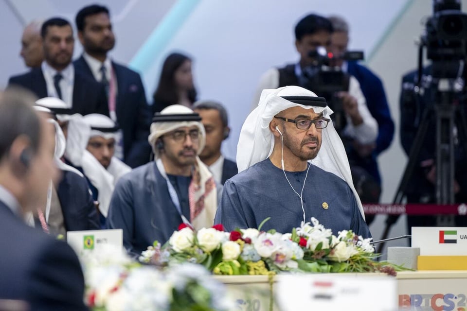 UAE President Sheikh Mohamed attends 16th BRICS Summit in Kazan, Russia