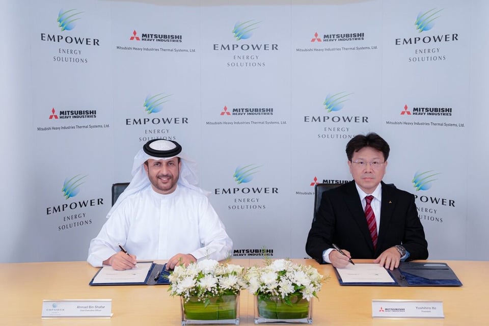 Dubai’s Empower signs agreement with Mitsubishi Heavy Industries to supply 100,000 RT chillers