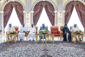 Sheikh Mohammed bin Rashid meets local investors, businessmen at Zabeel Palace