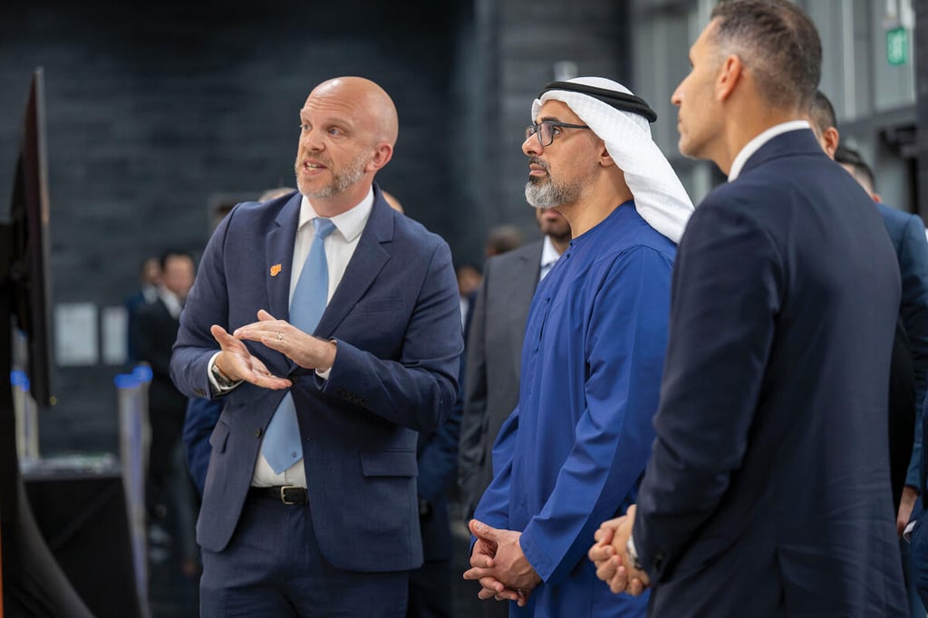 Abu Dhabi Crown Prince Sheikh Khaled visits semiconductor maker GlobalFoundries in Singapore