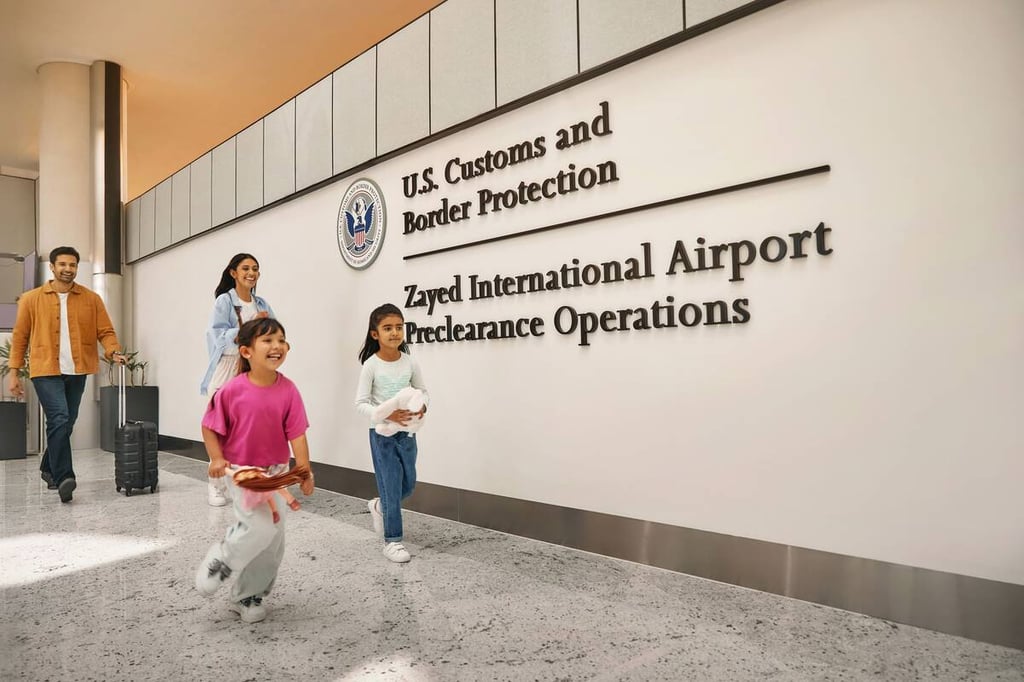 US customs pre-clearance facility moves to Abu Dhabi’s Zayed International Airport