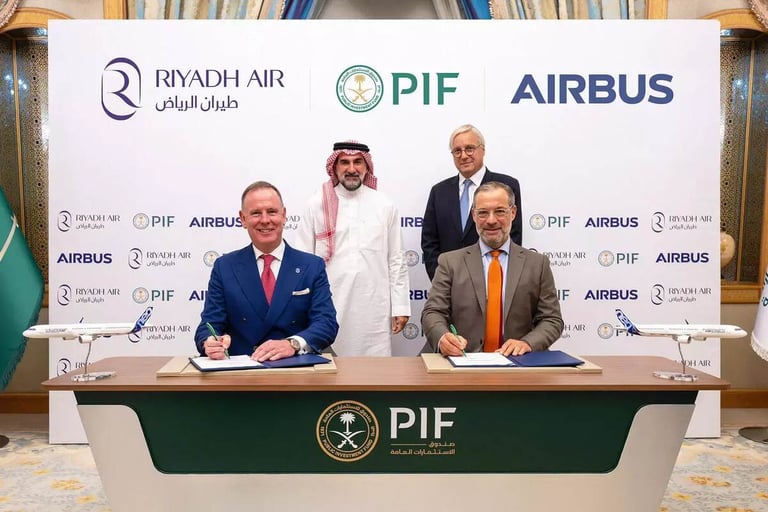 Riyadh Air places order for 60 Airbus A321neo family aircraft at FII8 conference in Riyadh