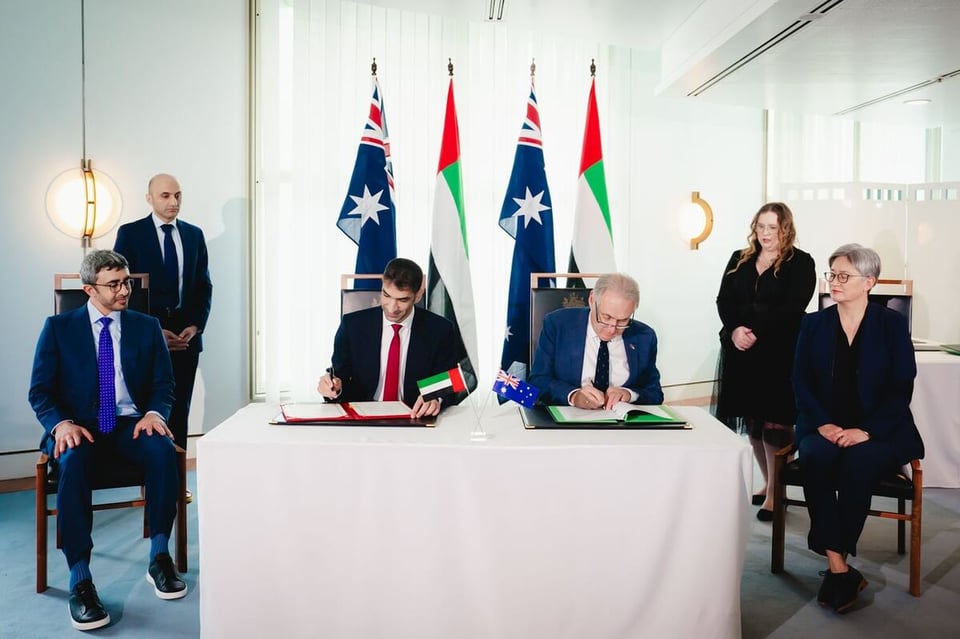 UAE, Australia sign CEPA to boost bilateral non-oil trade to over $15 billion by 2032