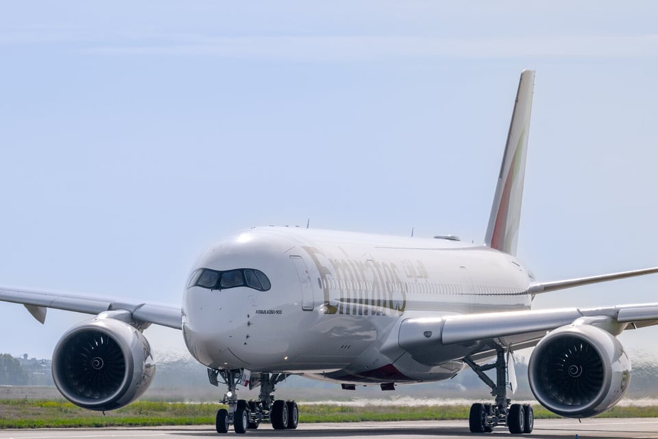 Emirates airline takes delivery of its first A350