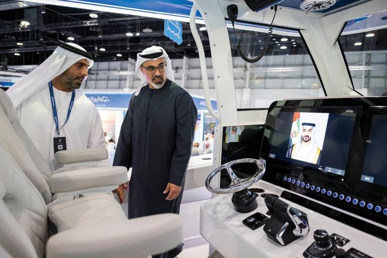 Sheikh Khaled visits 6th Abu Dhabi International Boat Show