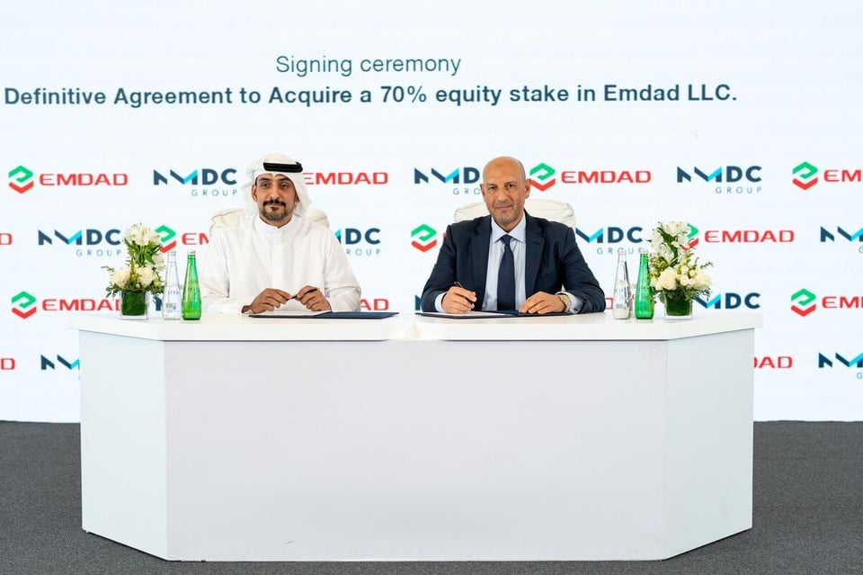 Abu Dhabi’s NMDC LTS signs definitive agreement to acquire 70 percent equity stake in Emdad