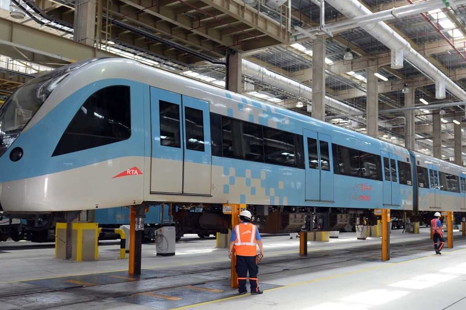 RTA completes rail grinding and overhauls 79 Dubai Metro trains