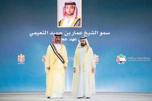 Dubai Ruler awards Ajman Crown Prince, Sheikh Theyab with Mohammed bin Rashid Sash