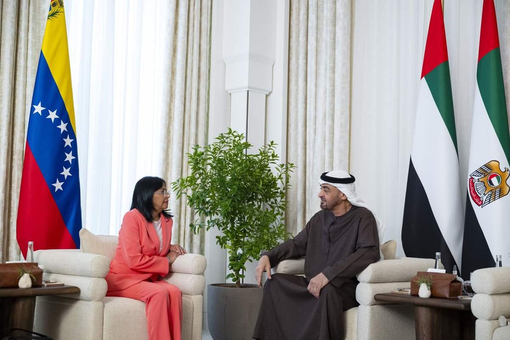 UAE President, Venezuela Vice President explore enhancing bilateral ties