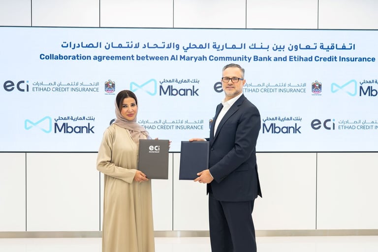 Etihad Credit Insurance signs MoU with Al Maryah Community Bank to boost Xport Xponential initiative