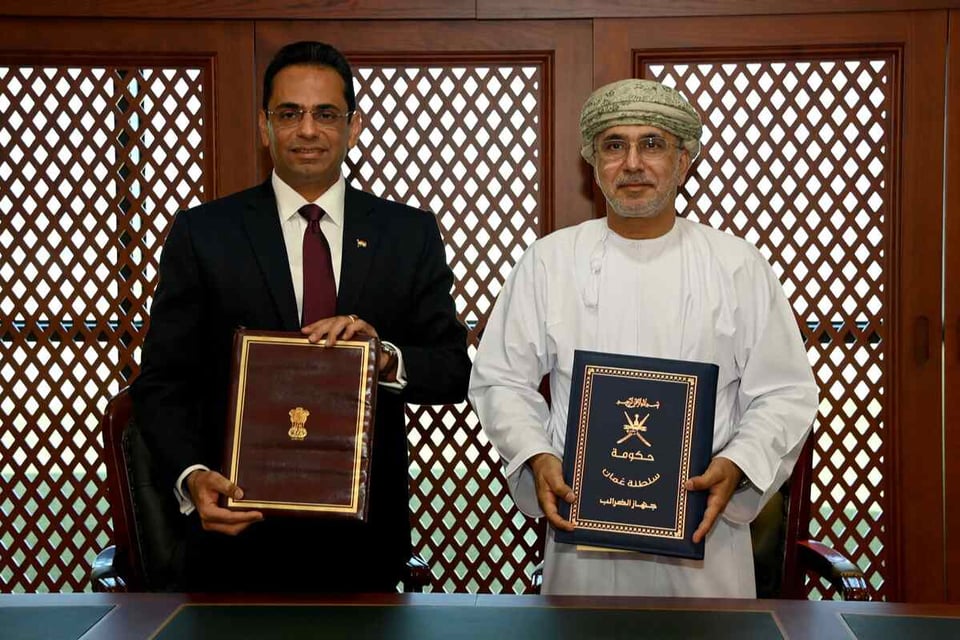 Oman, India sign tax protocol to boost economic relations