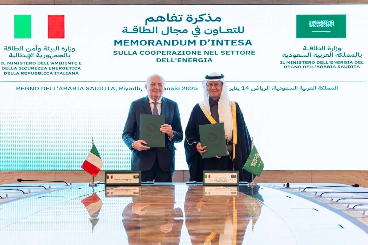 Saudi Arabia Italy energy collaboration