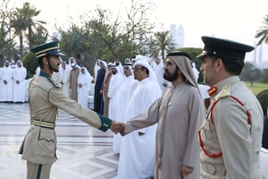 Sheikh Mohammed meets Dubai Police Academy's top graduates, commends their excellence, loyalty