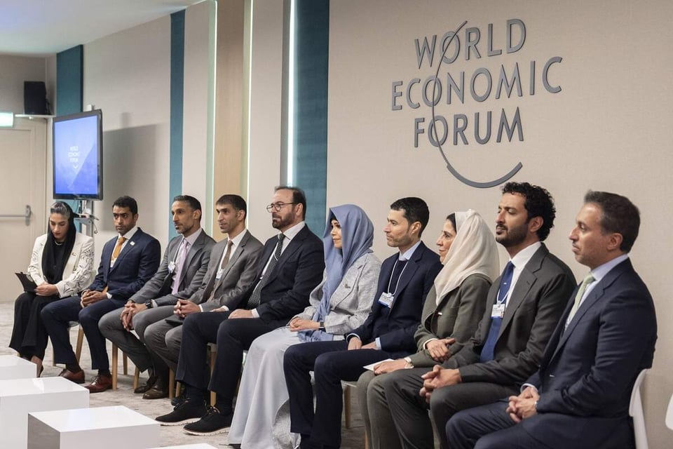 WEF 2025: UAE delegation led by Sheikha Latifa discuss global partnership with founder Klaus Schwab