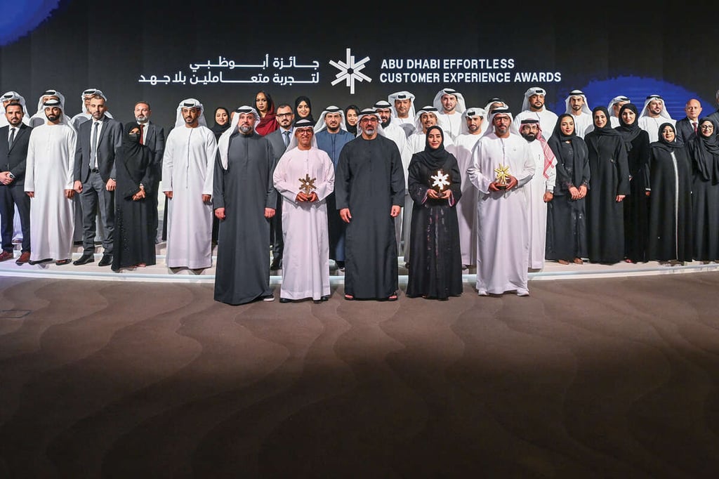 Sheikh Khaled honors winners of inaugural Abu Dhabi Effortless Customer Experience Awards