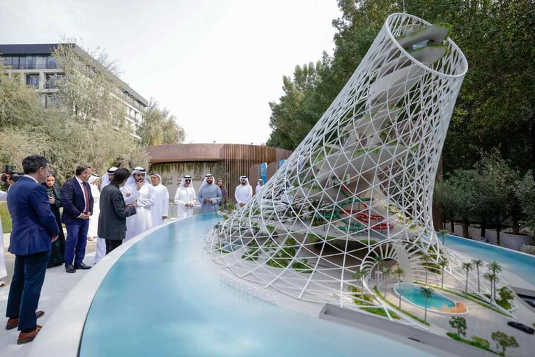 Sheikh Hamdan approves Therme Dubai, world’s tallest well-being resort