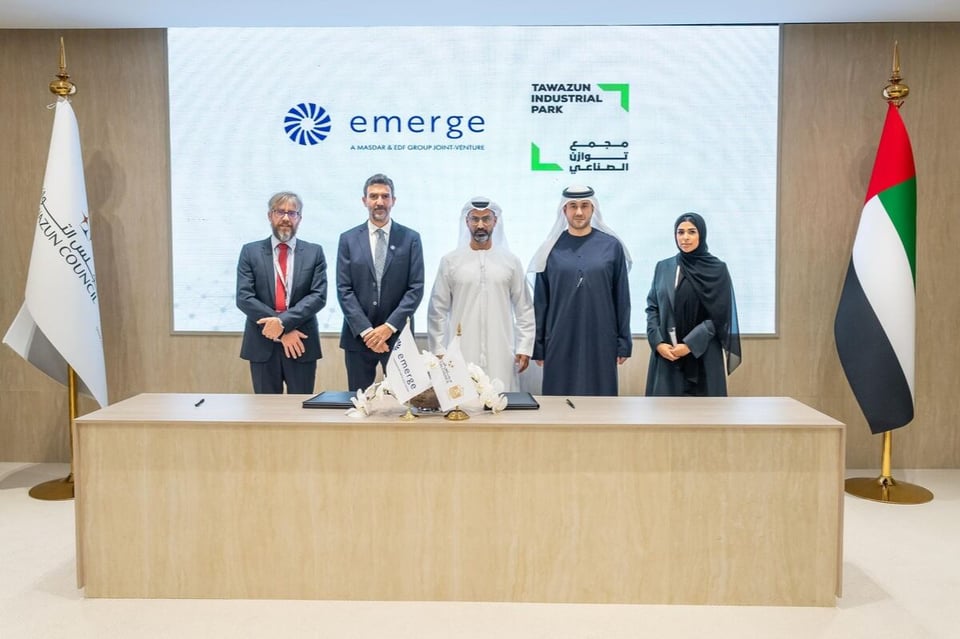 Abu Dhabi’s Emerge inks agreement with Tawazun Industrial Park for 13.25MWp Solar PV installation