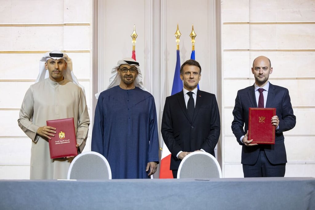 UAE, French Presidents witness signing of UAE-France Framework for Cooperation in Artificial Intelligence in Paris