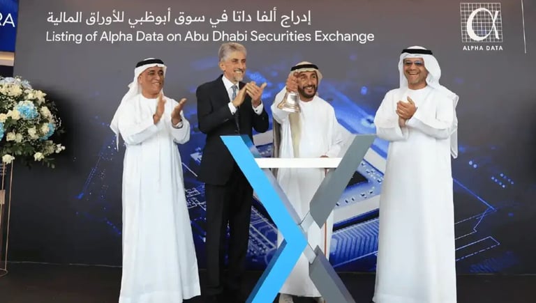 Alpha Data begins trading on ADX after raising $163 million in UAE’s first IPO in 2025