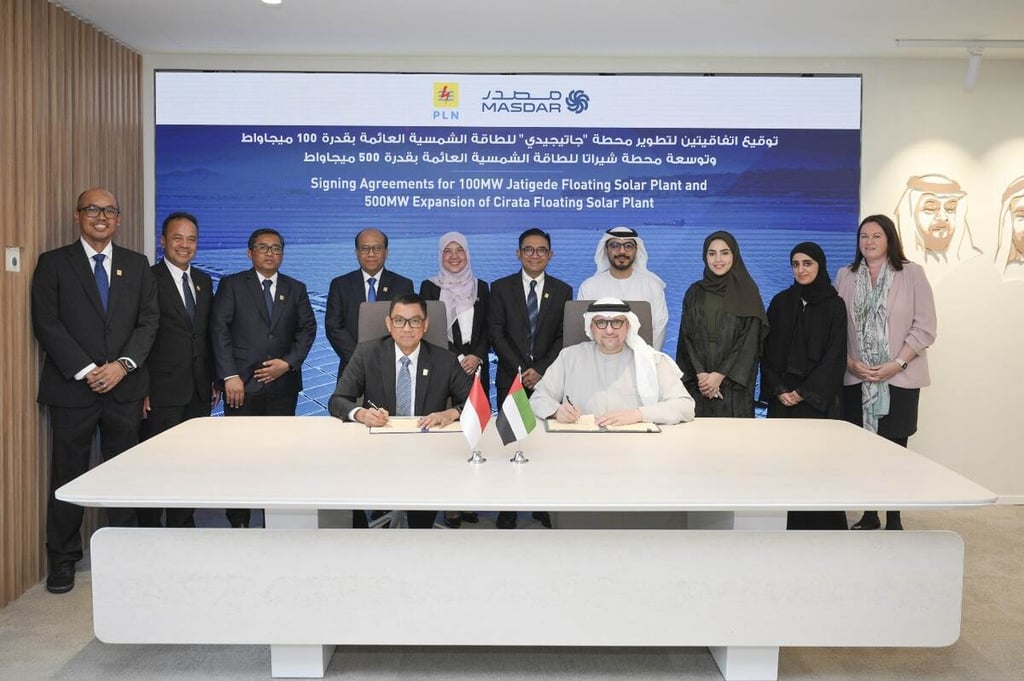 Masdar partners with Indonesia to advance floating solar power project development