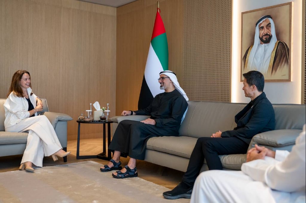 Sheikh Khaled meets with OpenAI’s Sarah Friar to explore latest AI solutions