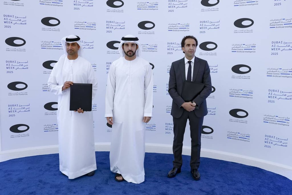Sheikh Hamdan witnesses announcement of $544.5 million hyperscale data center at Dubai AI Week 2025