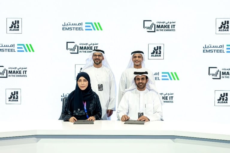 Aldar becomes region’s first developer to use EMSTEEL’s hydrogen-based steel rebar