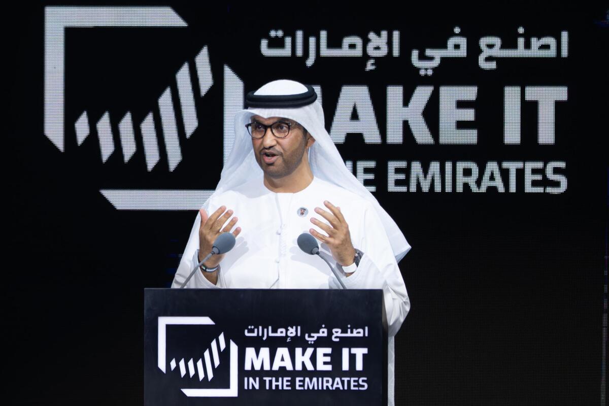 UAE to offer $10.89 billion in financing solutions for industrial companies over 5 years, says Al Jaber