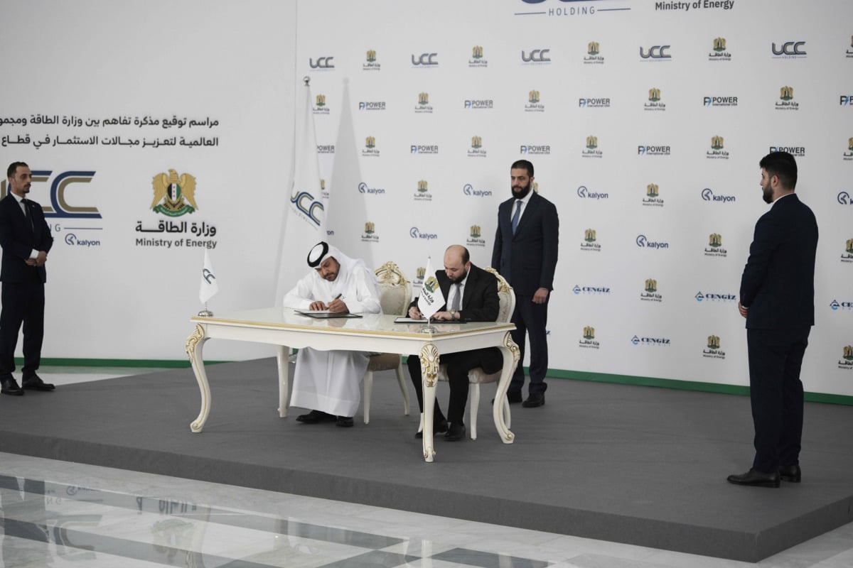 Qatar’s UCC Holding inks $7 billion deal with Syria to build five power plants