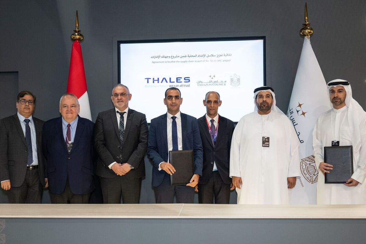 UAE’s Tawazun Council, Thales partner to support Emirati suppliers with $163 million work packages
