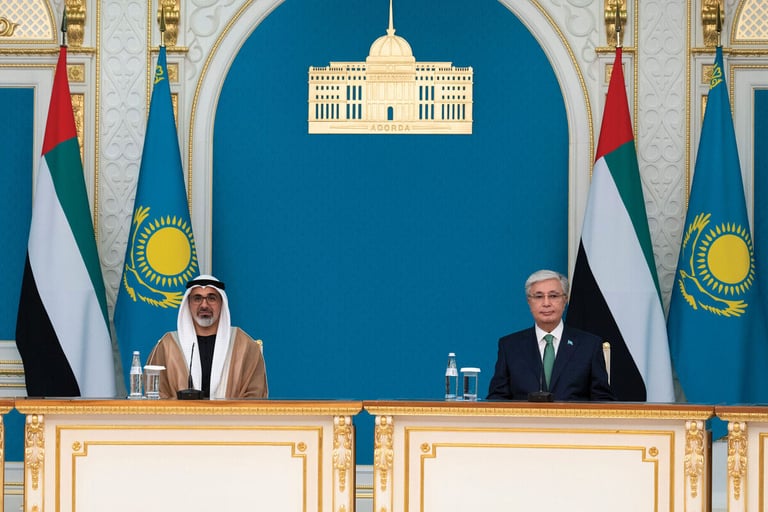 UAE, Kazakhstan sign cooperation agreements in transport, renewable energy, digital solutions and financial investment