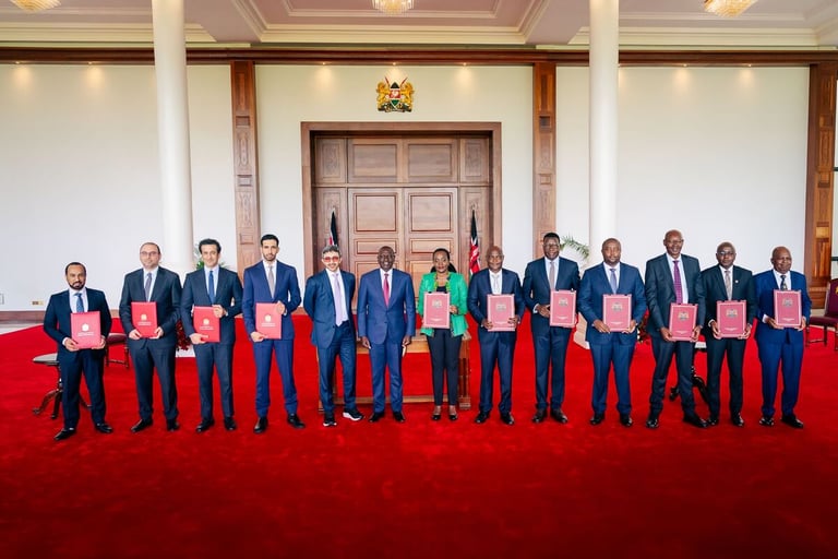 UAE and Kenya sign 7 agreements in key economic, trade, energy, transport and industry sectors