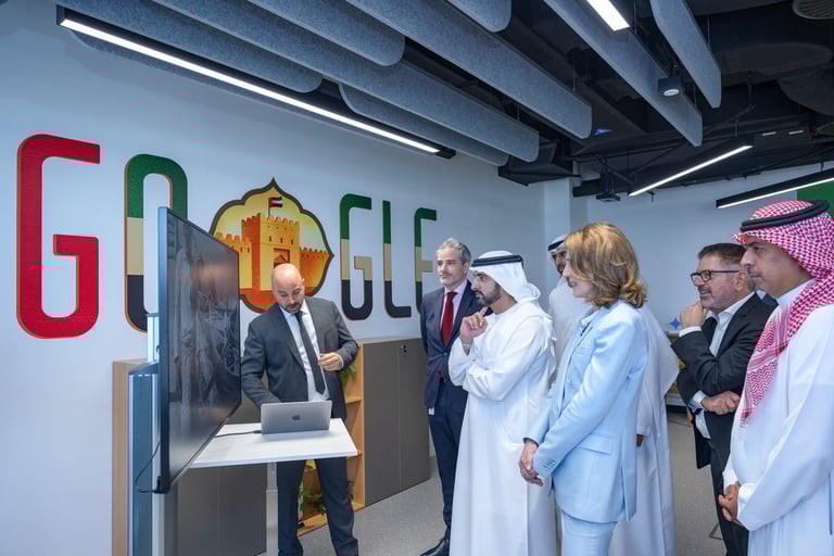 Sheikh Hamdan highlights UAE’s commitment to technological transformation, AI partnerships with Google