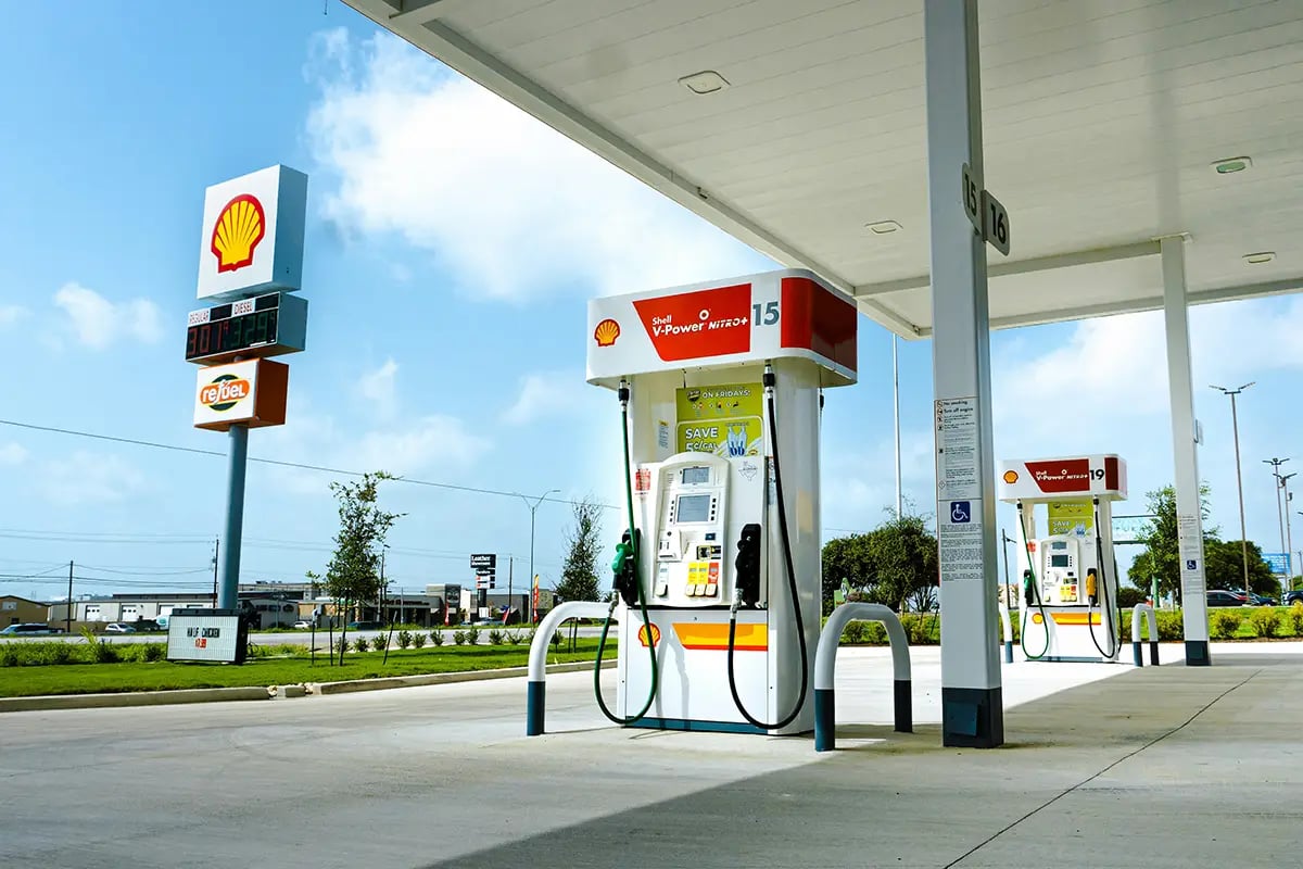 petrol station