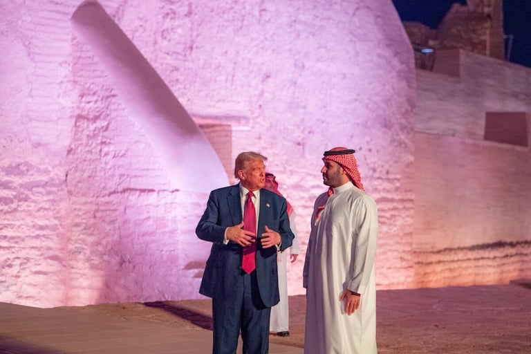 Trump celebrates historic ties with Saudi Arabia in Diriyah following $600 billion investment announcement