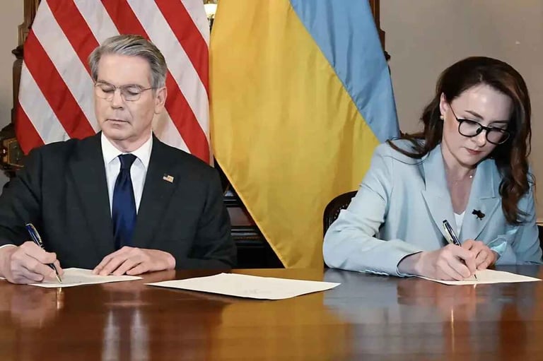U.S.-Ukraine mineral deal signed between U.S. and Ukraine