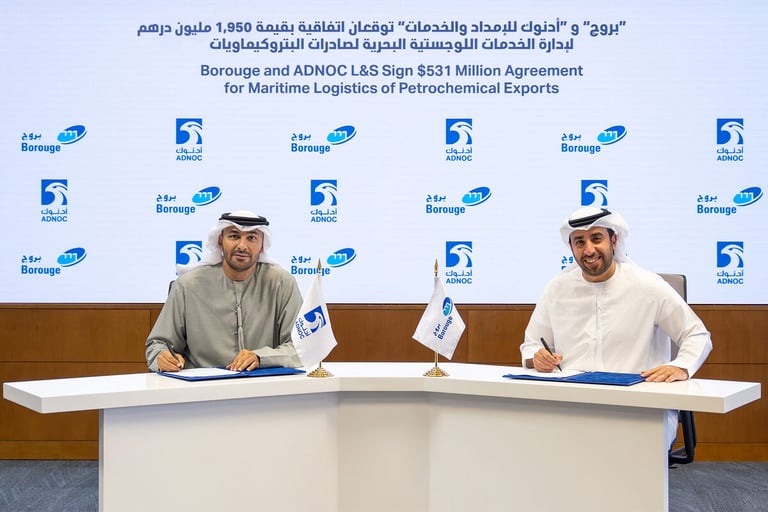 Borouge, ADNOC L&S ink $531 million deal to boost growth of UAE petrochemical exports