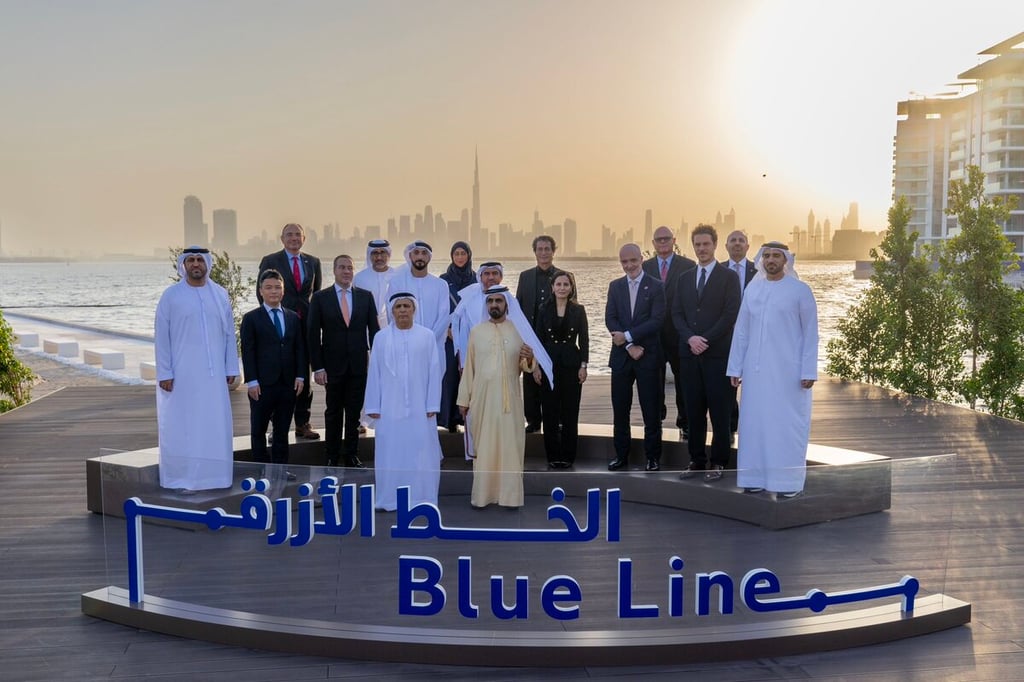 Dubai Metro Blue Line: Sheikh Mohammed lays foundation stone, approves Emaar Properties Station design