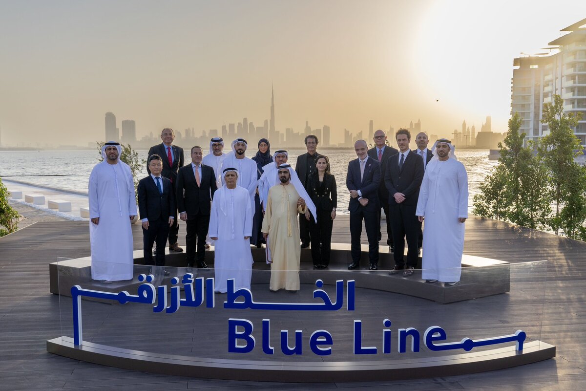 Dubai Metro Blue Line: Sheikh Mohammed lays foundation stone, approves Emaar Properties Station design