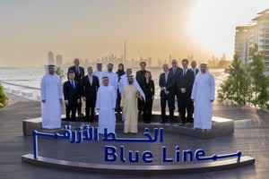 Dubai Metro Blue Line: Sheikh Mohammed lays foundation stone, approves highest metro station in the world