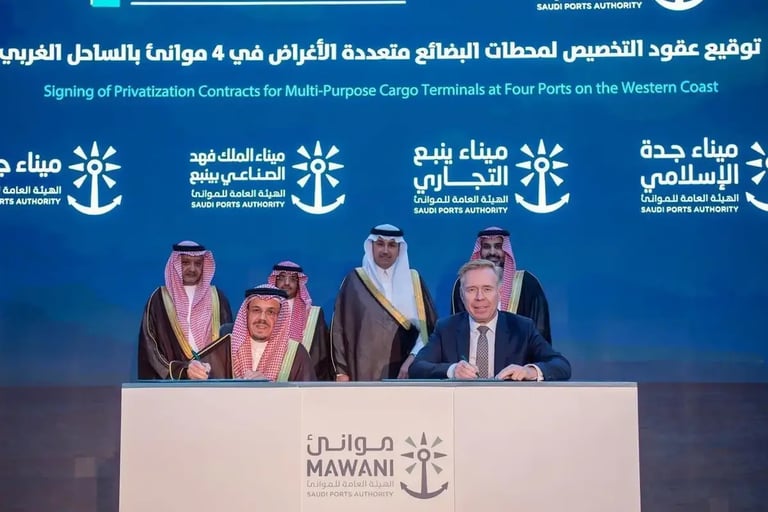 Saudi Arabia’s Mawani signs $586 million port privatization contracts to boost growth in maritime sector