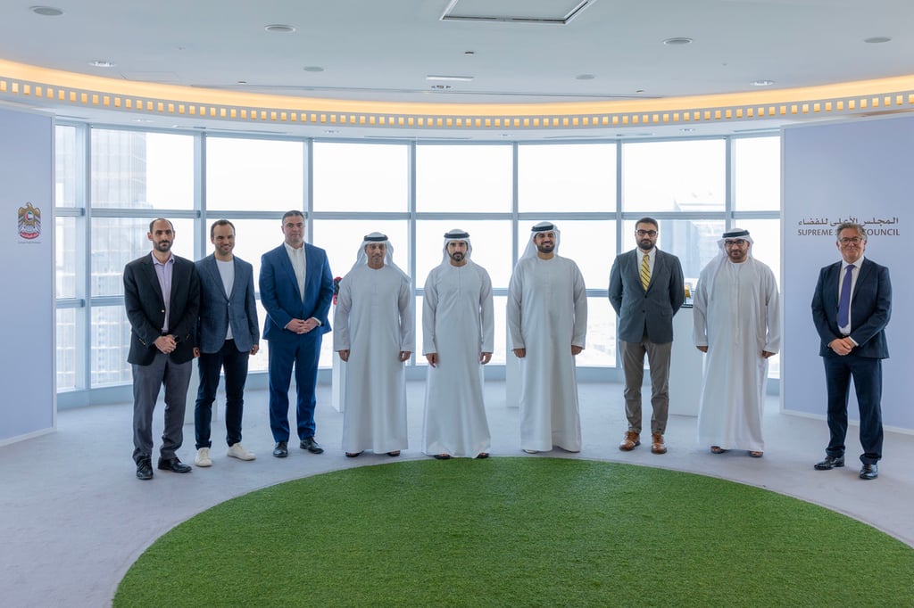 Sheikh Hamdan explores future of space sector with leading UAE-based startups