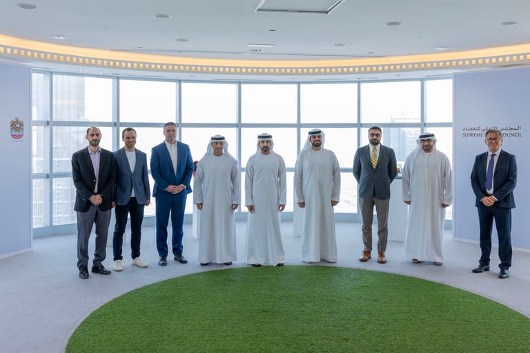 Sheikh Hamdan explores future of space sector with leading UAE-based startups