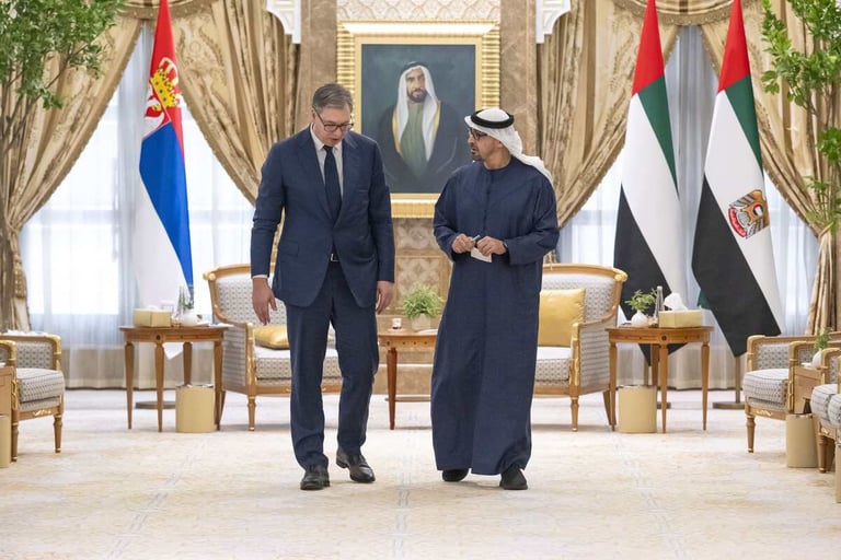 UAE, Serbia Presidents discuss strengthening ties in economy, investment and development