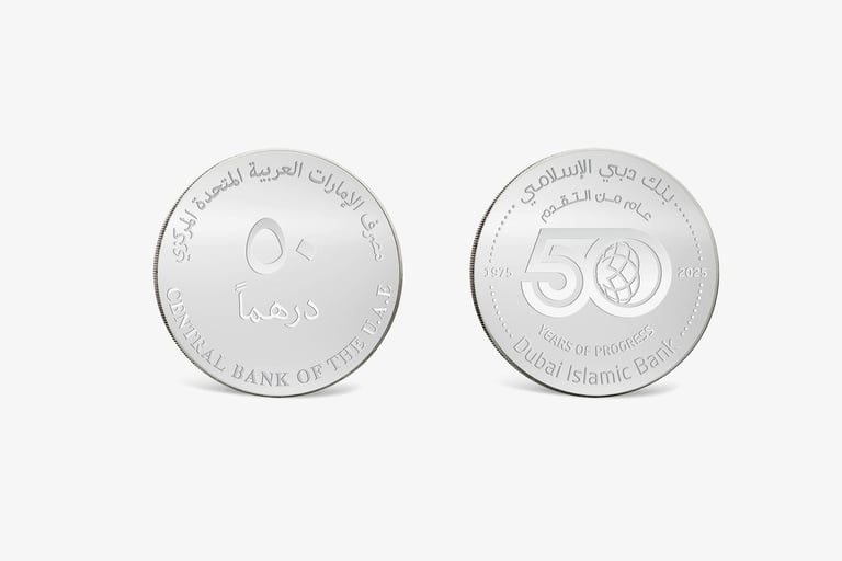 UAE Central Bank issues 7,000 commemorative coins for Dubai Islamic Bank’s Golden Jubilee