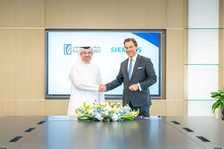 Emirates NBD, Siemens launch agreement to accelerate funding for green infrastructure projects in UAE