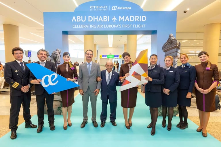 Etihad, Air Europa strengthen ties with new Boeing 787-9 service from Abu Dhabi to Madrid