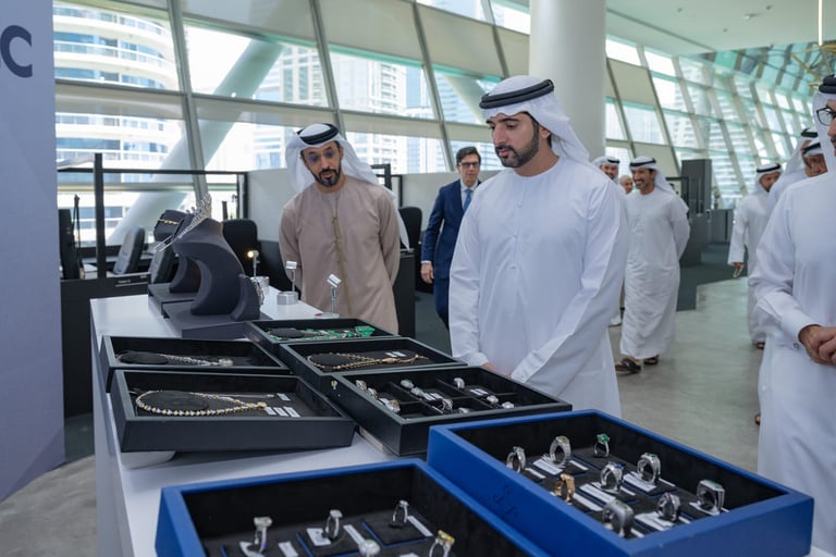 Sheikh Hamdan highlights DMCC’s role in driving global trade during visit to world’s largest diamond tender facility